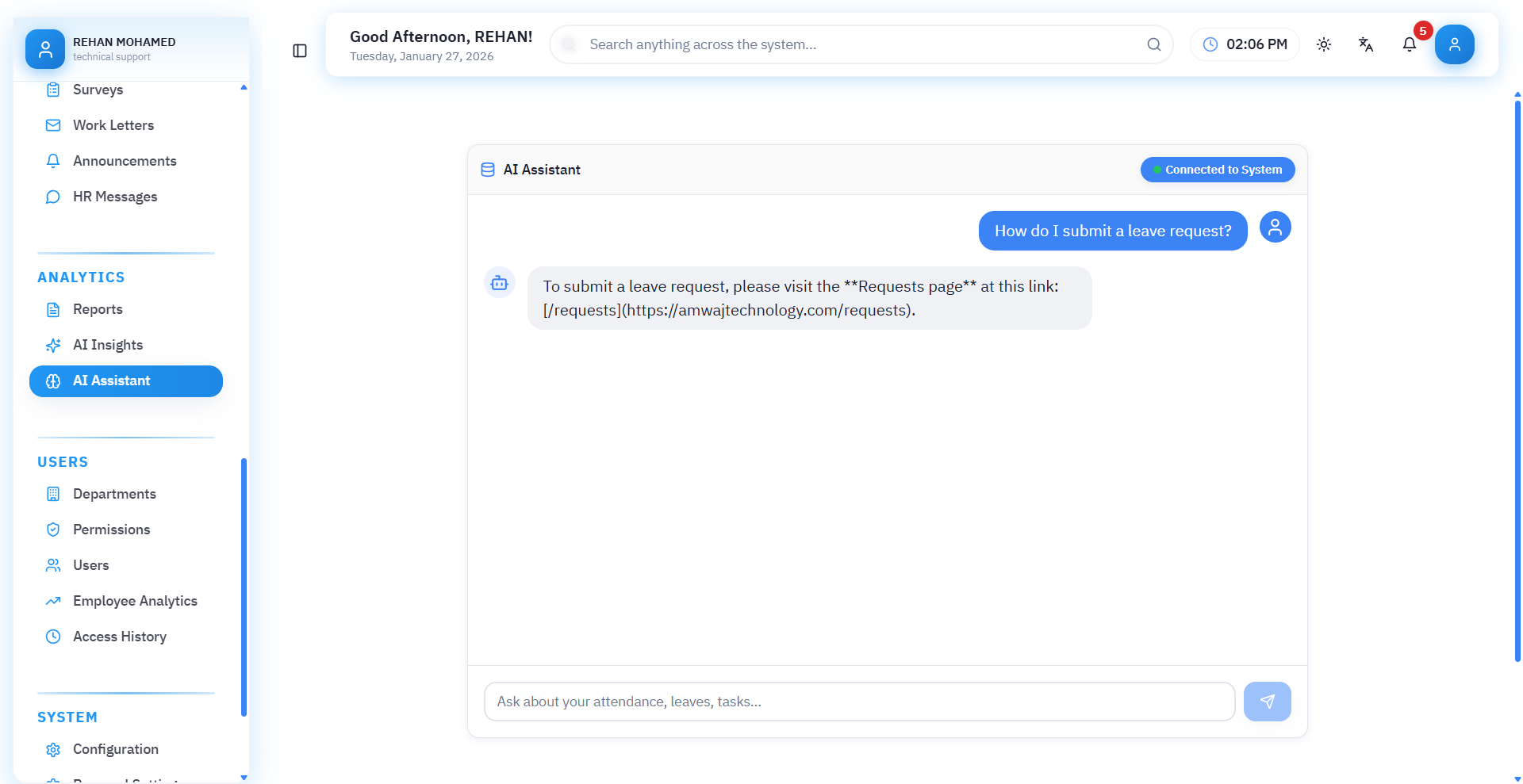 home system aiass two 